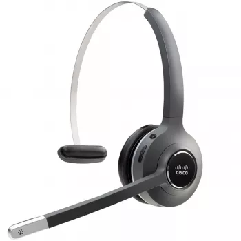Austiņas Cisco 561 — bezvadu vienas auss DECT austiņas ar bāzi, 50–18000 Hz, 100 m diapazons, 74,5 g, ogleklis