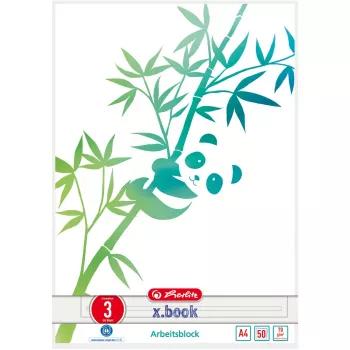 Herlitz GREENline rakstu burtnīca A4 50 lapas Zaļa Balta