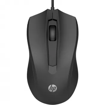 HP Wired Mouse 105, Ambidextrous, Optical, USB Type-A, 1600 DPI, Melns