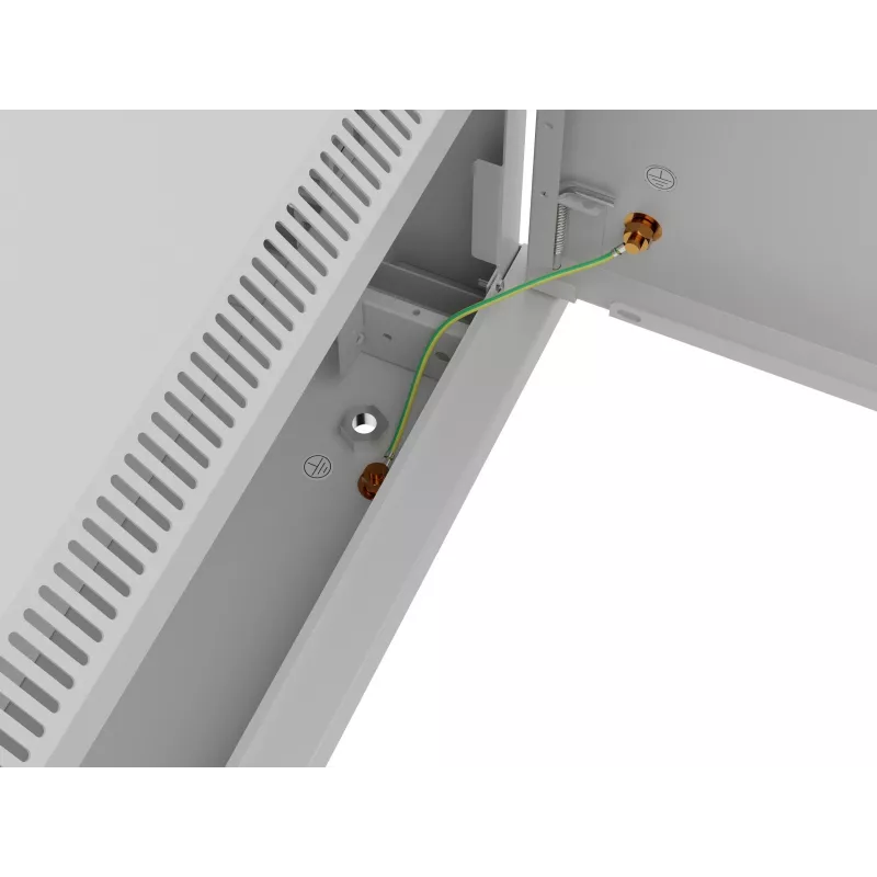 Pie sienas montējams 19 collu instalācijas skapis LANBERG WF01-6404-00S 4U 600×450 mm, pelēks