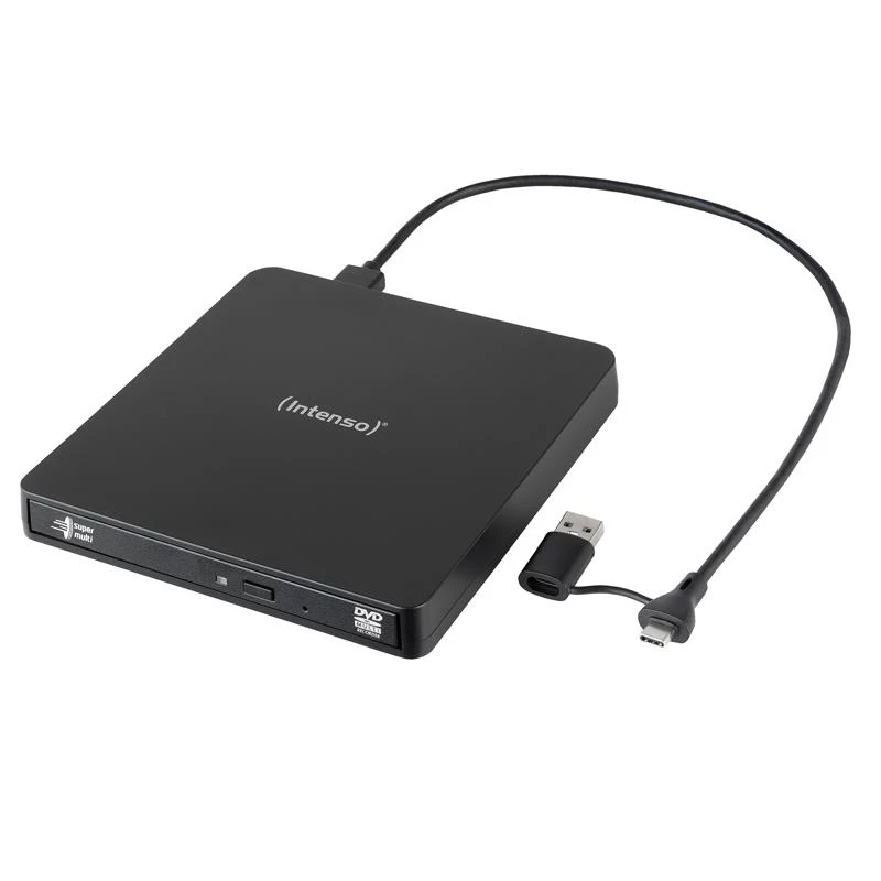 Ārējais DVD RW diskdzinis Intenso USB 3.2 Melns