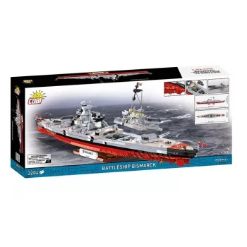 Konstruktors Cobi Kaujas kuģis Bismarck ar 3204 detaļām - Cobi CO BI-4860