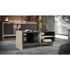 Cama PORTO bench/table 100x50x46 oak/Melns