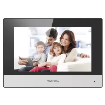 Hikvision DS-KH6320-WTE2 video domofonu sistēma 17.8 cm (7 inch) Melna, Pelēka