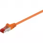 Wentronic Goobay CAT 6 Patch vads, S/FTP (PiMF), Oranžs, 10 m - LSZH halogēnu nesaturošs, Vara (93469)