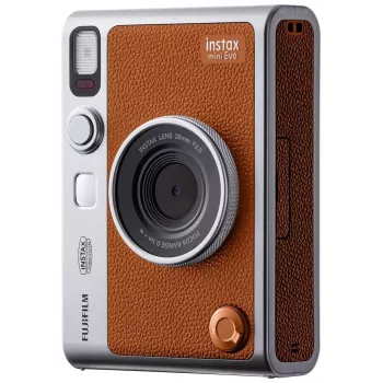 Fujifilm Instax mini EVO hibrīda momentkameras brūnā krāsā