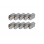 Digitus CAT 5e RJ45 modulārais savienotājs 10 gab. zeltīti kontakti sudraba