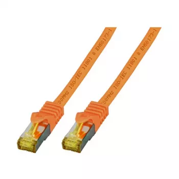 EFB-Elektronik RJ45 Patch Kabelis Cat.6A S/FTP LSZH Cat.7 Raw Cable oranžs 0,5m