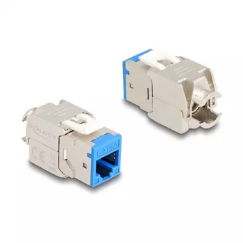 DeLOCK 88113 plakanais RJ-45 keystone modulis zils 10 gab.