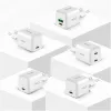 YENKEE YAC G38 20W 3A Power Delivery USB-C un USB-A sienas lādētājs