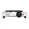 Adler AD 6503 baltā galda plīts ar slēgto plāksni, 1 zona