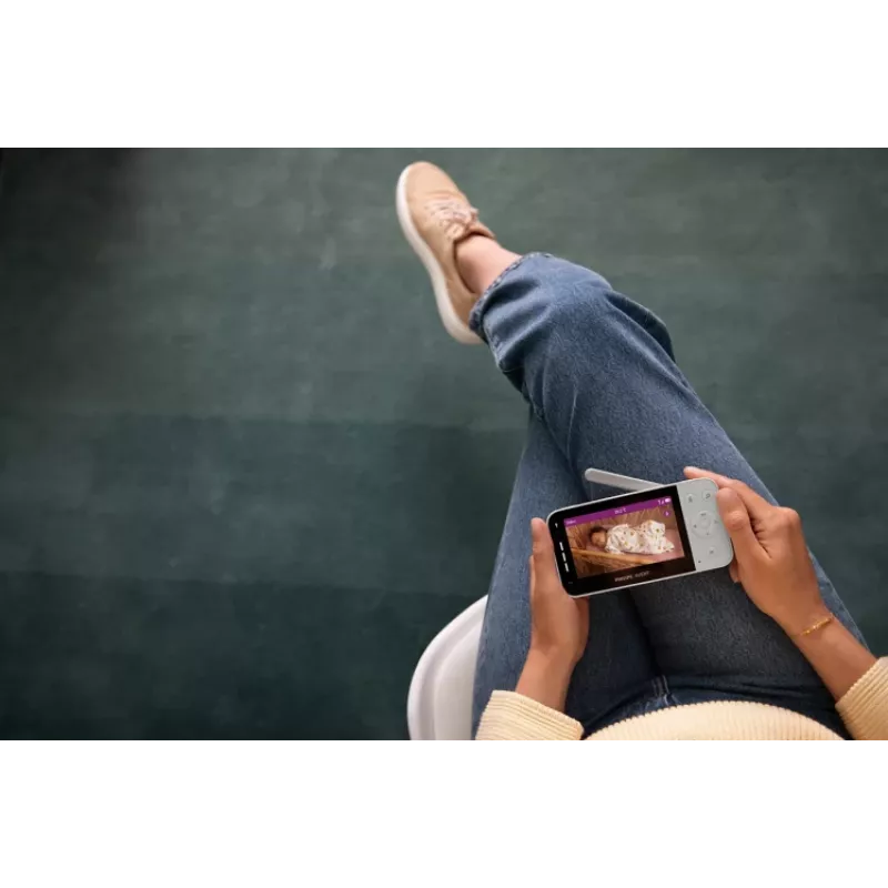 Philips AVENT SCD953/26 video bērnu monitors 400 m Wi-Fi Pelēks, Balts