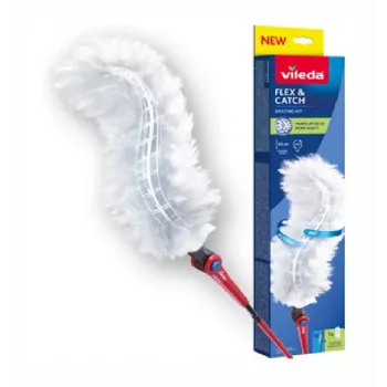Vileda putekļu slotiņa ar garu kātu + 1 Flex&Catch uzgalis
