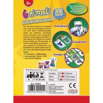 Amigo 6 nimmt! 30 gadu jubilejas izdevums, kāršu spēle