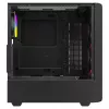 Datora korpuss Savio Noctis Glass RGB Cube, ATX/Micro-ATX/Mini-ITX, rūdīta stikla priekšpuse, RGB ventilatori, melns
