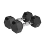 REBEL ACTIVE Gumijotie čuguna hanteles 2x8 kg