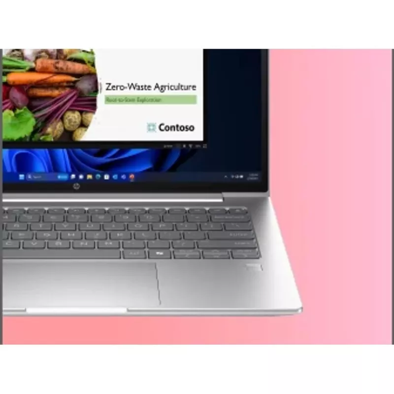 HP ProBook 4 G1i Notebook AI - 177° eņģes dizains - Intel Core Ultra 7 255U / 2 GHz - Win 11 Pro - Intel Graphics - 24 GB RAM - 512 GB SSD NVMe - 35,6 cm (14 collu)
