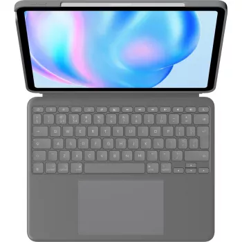 Logitech Combo Touch tastatūras maciņš QWERTY UK Smart Connector pelēks