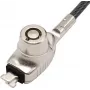 Manhattan Laptop Lock Nano slēdzene ar divām atslēgām, saderīga ar Nano stila slēdzenēm, 1.5m trose, pretzādzību, stipra tērauda trose ar caurspīdīgu PVC apvalku, klēpjdatoriem, mūža garantija