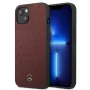 Mercedes MEHCP13SPSQRE iPhone 13 mini 5,4 inch sarkans/ciets maciņš āda Zvaigžņu raksts