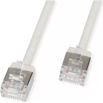 ROLINE U/FTP Patch Cable Cat.6A Ultra-īss RJ45 Pelēks 2m - Tīkla - FTP (21.15.4502)