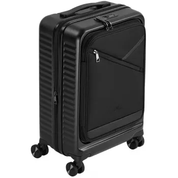 Rokas bagāžas koferis Rivacase 8180 Clark ECO – cietais apvalks, melns