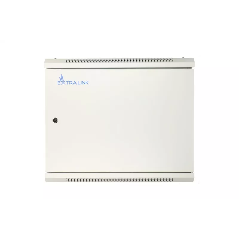 Extralink sienas skapis 9U 600x600 ASP pelēks, metāla durvis