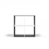 MALAX 2X2 SHELVING UNIT, ANTHRACITE/Balts