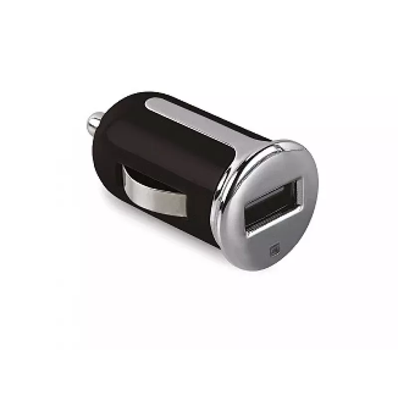 Auto lādētājs Celly CCUSBTURBO — universāls USB lādētājs automašīnai, viens USB 2.0 ports, 2.4 V izeja, melns