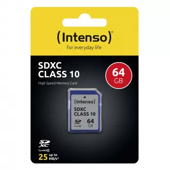 Atmiņas karte SDXC 64GB C10 INTENSO 3411490