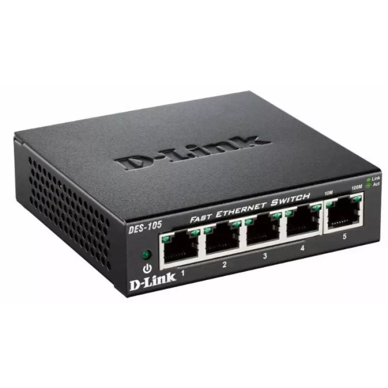 D-Link DES-105 Nenodrošināts L2 Slēdzis