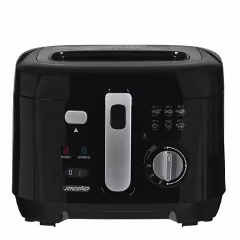 Fritieris Mesko Home MS 4908 viens 2.5 L 1800 W Melns Pelēks