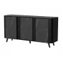 Kumode Cama Meble VOLARE 151 x 39 x 75 cm, melns / San Sebastian