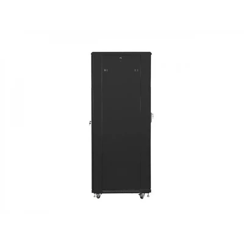 Rack skapis 19 collu LANBERG FF01-8842-23B 42U ar sieta priekšējām durvīm, melns