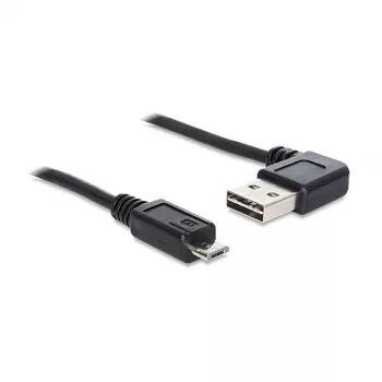 USB kabelis DeLOCK 1m USB 2.0 A - micro-B vīriešu/vīriešu melns