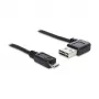 USB kabelis DeLOCK 1m USB 2.0 A - micro-B vīriešu/vīriešu melns