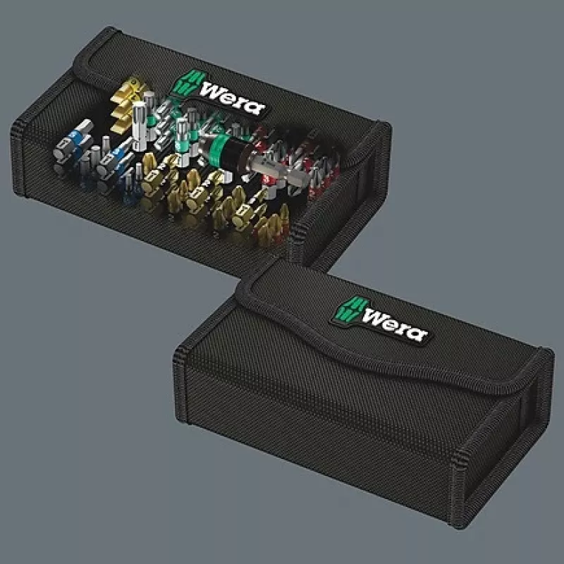 Wera 05057441001 Skrūvgriežu uzgaļu komplekts 61 daļa