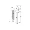 Whirlpool ledusskapis WHSD18A013D1, iebūvējamais, 306 L, E klase, nerūsējošais tērauds