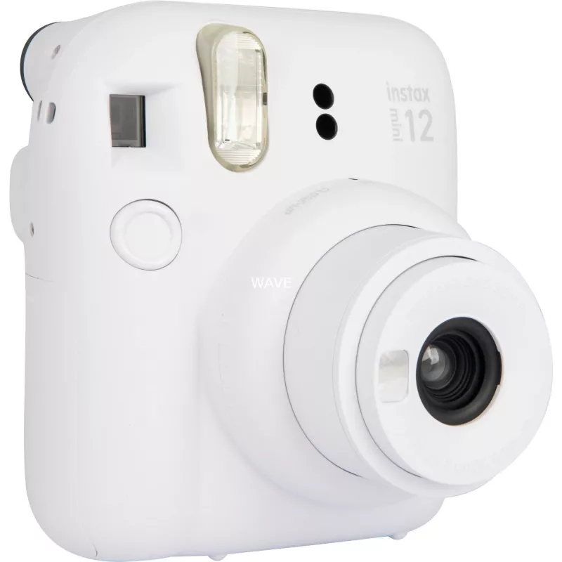 Momentkamera Fujifilm Instax Mini 12 Balta — 86×54 mm izdrukas, 60 mm fokusa attālums, AA baterija