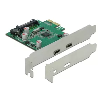DeLOCK PCI Express x1 karte ar 2 x USB Type-C™ sieviešu savienotājiem