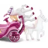 Huffy elektriskā Disneja princeses kariete ar zirgu 6 V rozā