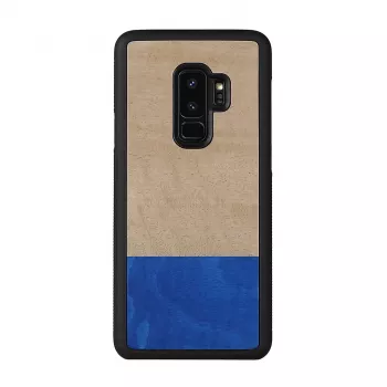 Viedtālruņa maciņš koks un plastmasa Samsung Galaxy S9 Plus — baložu melns