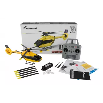 Amewi Helikopters ADAC H145 Bezsuķu 6-Kanālu 6G RTF