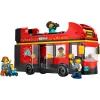 LEGO City Sarkanā divstāvu apskates autobusa rotaļlieta 60407