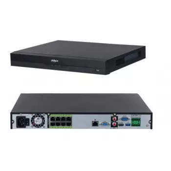 Dahua Technology WizSense DHI-NVR5208-8P-EI tīkla video ierakstītājs 1U Melns