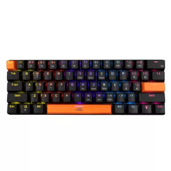 Mehāniskā tastatūra Baracuda Dolphin Black, US izkārtojums, Red slēdži