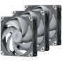 Phanteks T30 PWM 140 mm korpusa ventilatori (3 gab.), melnā krāsā