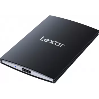 Pārnēsājamais SSD Lexar SL500 1 TB — USB Type-C, USB 3.2 Gen 2x2, līdz 2000 MB/s, alumīnija korpuss, 0.043 kg, melns