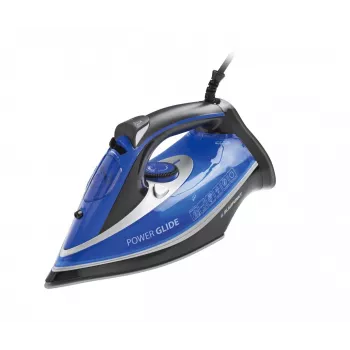 Blaupunkt HSI401 gludeklis ar tvaiku, nerūsējošā tērauda zole, 2600 W, zils, balts