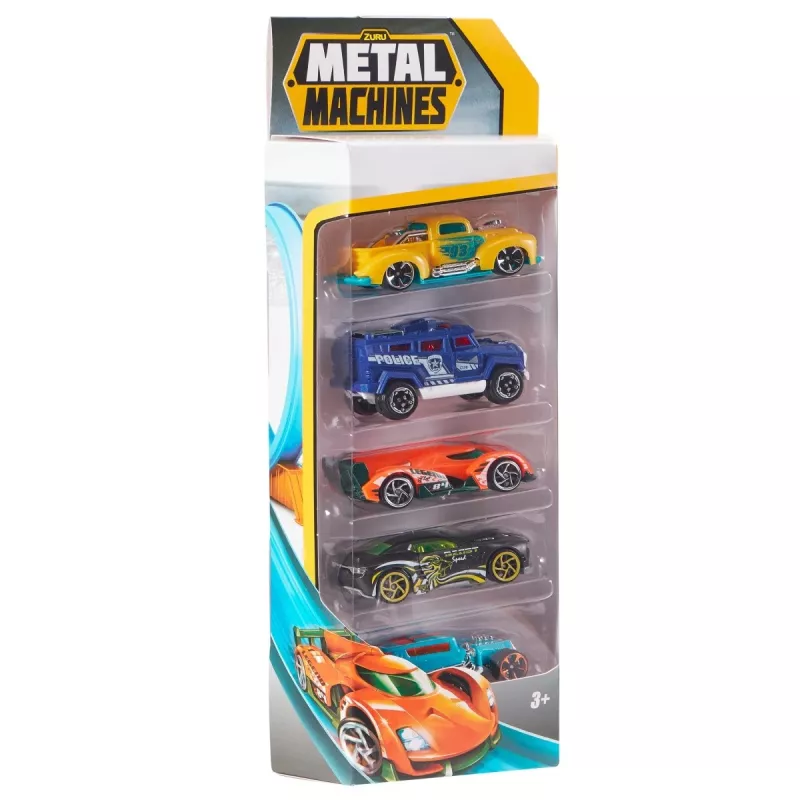 Zuru Metal Machines 5 metāla mašīnīšu komplekts 1:64, 2. sērija, dažādi dizaini